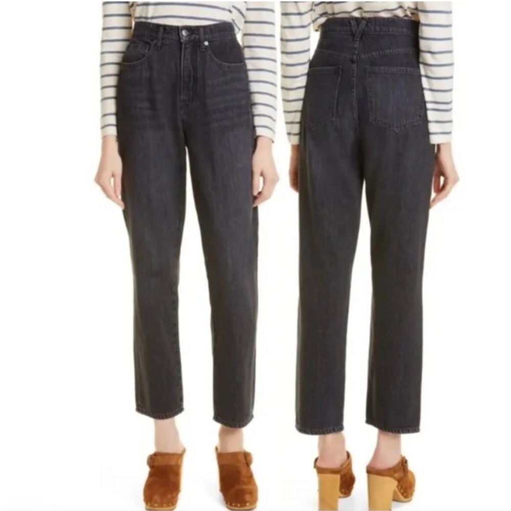 Veronica Beard Blake High Rise Classic Straight Jeans Women’s Black‎ Denim Sz 30
